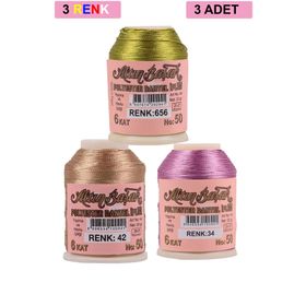 Altınbaşak Royaleks No: 042-034-656 3 Adet 20 gr Oya ve Dantel İpi