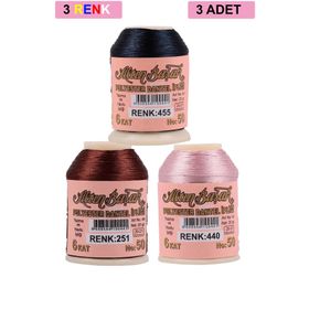 Altınbaşak Royaleks No: 251-440-455 3 Adet 20 gr Oya ve Dantel İpi