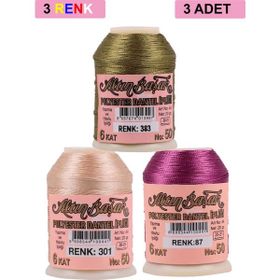 Altınbaşak Royaleks No: 301-087-383 3 Adet 20 gr Oya ve Dantel İpi