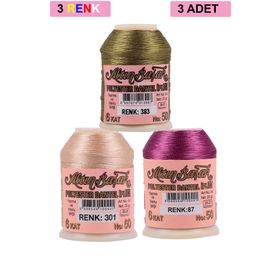 Altınbaşak Royaleks No: 301-087-383 3 Adet 20 gr Oya ve Dantel İpi