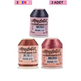 Altınbaşak Royaleks No: 938-111-119 3 Adet 20 gr Oya ve Dantel İpi