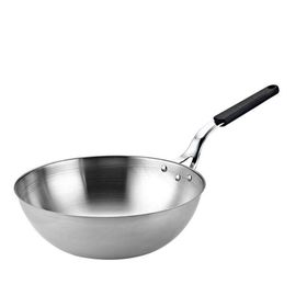Altınbaşak Siyah Saplı 26 cm Çelik Wok Tava