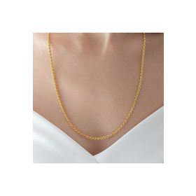 Altınbeyi ABY22ZC015 2.5 mm Kalınlık 60 cm 7.53 gr 22 Ayar Halat Burgu Altın Zincir Kolye