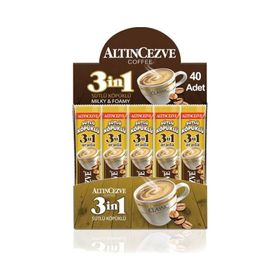 Altıncezve 40x17 gr 3ü 1 Arada Sütlü Köpüklü Tek İçimlik Kahve