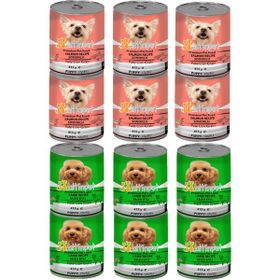 Altinpet Kuzu Etli 6x415 gr-Somonlu 6x415 gr Yaş Yavru Köpek Mama