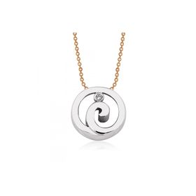 Altınsepeti MF022684 Pırlantalı Oval Tektaş Kolye