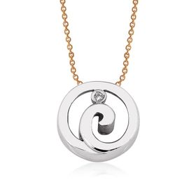 Altınsepeti MF022684 Pırlantalı Oval Tektaş Kolye