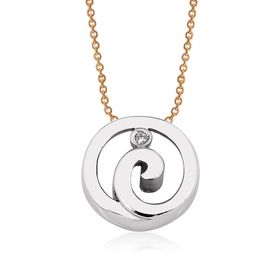 Altınsepeti MF022684 Pırlantalı Oval Tektaş Kolye
