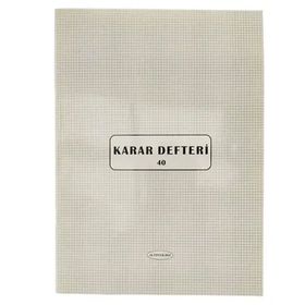 Altınyıldız 40 Yaprak Karton Kapak Karar Defteri