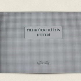 Altınyıldız 40 Yaprak Karton Kapak Yıllık Ücretli İzin Defteri