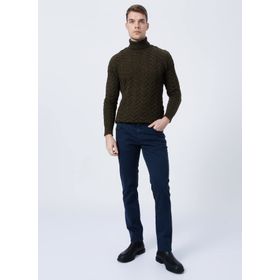 Altınyıldız Classics 4A1400000101 Normal Bel Slim Fit Lacivert Erkek Pantolon
