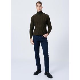 Altınyıldız Classics 4A1400000101 Normal Bel Slim Fit Lacivert Erkek Pantolon