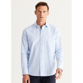 Altınyıldız Classics 4A2024100012 Açık Mavi Slim Fit Klasik Yaka Erkek Gömlek