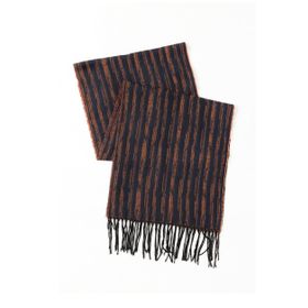 Altınyıldız Classics 4A2823100007 Lacivert Turuncu Erkek Atkı