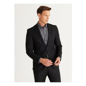 Altınyıldız Classics 4A3024100016 Siyah Normal Bel Extra Slim Erkek Takım Elbise