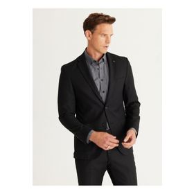 Altınyıldız Classics 4A3024100016 Siyah Normal Bel Extra Slim Erkek Takım Elbise