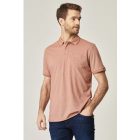 Altınyıldız Classics 4A4820200004 Polo Yaka Comfort Fit Düz Kiremit Melanj Erkek T-Shirt