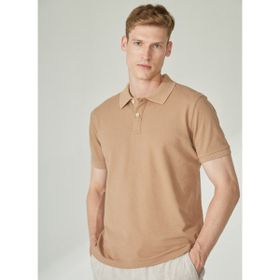 Altınyıldız Classics 4A4822200046 Vizon Polo Yaka Desenli Erkek Polo T-shirt