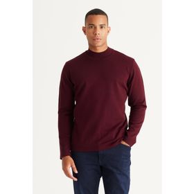 Altınyıldız Classics 4A4924100057 Bordo Yarım Balıkçı Yaka Standart Erkek Kazak
