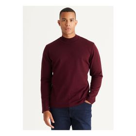 Altınyıldız Classics 4A4924100057 Bordo Yarım Balıkçı Yaka Standart Erkek Kazak