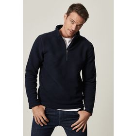 Altınyıldız Classics 4A5221100016 Standart Fit Günlük Fermuarlı Yaka Lacivert Erkek Polar Sweatshirt