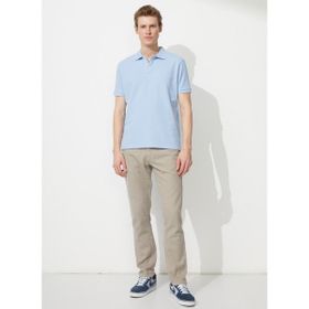 Altınyıldız Classics 4A9000000001 Polo Yaka Açık Mavi Erkek T Shirt