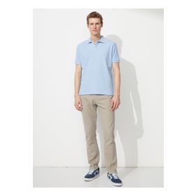 Altınyıldız Classics 4A9000000001 Polo Yaka Açık Mavi Erkek T Shirt