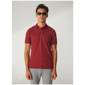Altınyıldız Classics 4A9000000001 Polo Yaka Bordo Erkek T Shirt