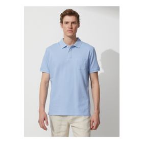 Altınyıldız Classics 4A9000000002 Polo Yaka Açık Mavi Erkek T Shirt