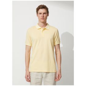 Altınyıldız Classics 4A9000000003 Polo Yaka Sarı Beyaz Erkek T Shirt