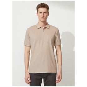 Altınyıldız Classics 4A9000000004 Polo Yaka Beyaz Vizon Erkek T Shirt