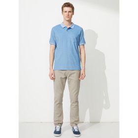Altınyıldız Classics 4A9000000004 Polo Yaka İndigo Beyaz Erkek T Shirt