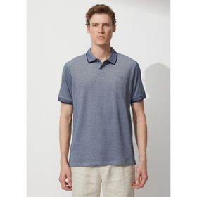 Altınyıldız Classics 4A9000000004 Polo Yaka Lacivert Beyaz Erkek T-Shirt