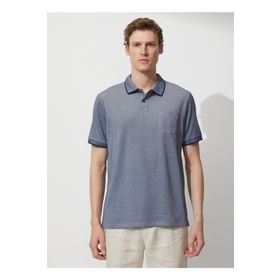 Altınyıldız Classics 4A9000000004 Polo Yaka Lacivert Beyaz Erkek T-Shirt