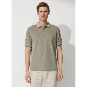 Altınyıldız Classics 4a9000000004 Polo Yaka Nefti Melanj Erkek T Shirt