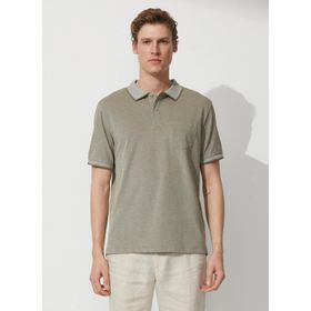 Altınyıldız Classics 4a9000000004 Polo Yaka Nefti Melanj Erkek T Shirt