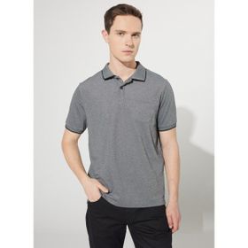 Altınyıldız Classics 4A9000000004 Polo Yaka Siyah Beyaz Erkek T Shirt