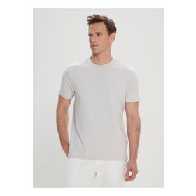 Altınyıldız Classics 4C4800000012 Açık Gri Bisiklet Yaka Erkek T-Shirt