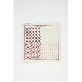 Altınyıldız Classics Desenli Bej-Bordo Klasik Mendil