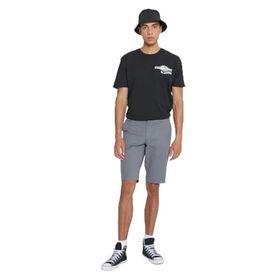 Altınyıldız Classics Erkek Gri Slim Fit Dar Kesim Armürlü %100 Pamuk Casual Chino Şort