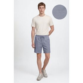 Altınyıldız Classics Erkek Lacivert Pamuklu Standart Fit Normal Kesim Beli Bağlamalı Yan Cepli Örme Spor Şort