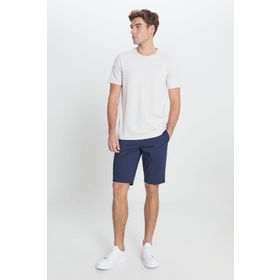 Altınyıldız Classics Erkek Lacivert Slim Fit Dar Kesim Yan Cepli Armürlü Şort