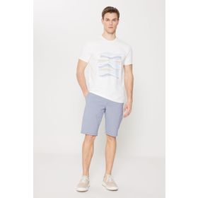 Altınyıldız Classics Erkek Slim Fit Dar Kesim Yan Cepli Gofre Desenli Şort