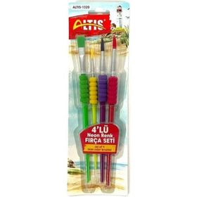 Altis 4'lü Neon Renkler Fırça Seti