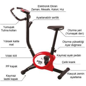 Altıs Eco Plus Kırmızı Dikey Kondisyon Bisikleti