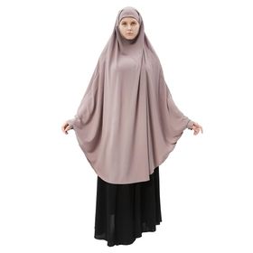 Altobeh Sufle Hijab Koyu Gül Kurusu Medine İpeği Çarşaf Üstü Peçeli Kadın Tesettür