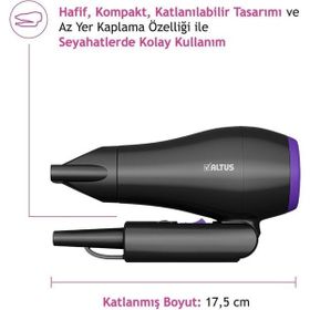 Altus AL 885 Katlanılabilir Mini Saç Kurutma Makinesi