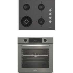 Altus ALA 189 DG Woklu - 322 G Turbo Gri 2'li Cam Ankastre Set