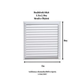 Alupan 30x30 cm Alüminyum Menfez Banyo WC Havalandırma Panjur