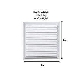 Alupan 35 x 35 cm Alüminyum Menfez Banyo WC Havalandırma Panjur